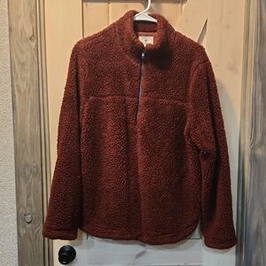 Cozy Burgundy Sherpa Pullover